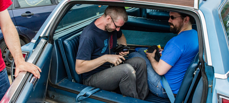 You can fit a lot of photography nerds in the backseat. Photo Credit: Frank Wäterling